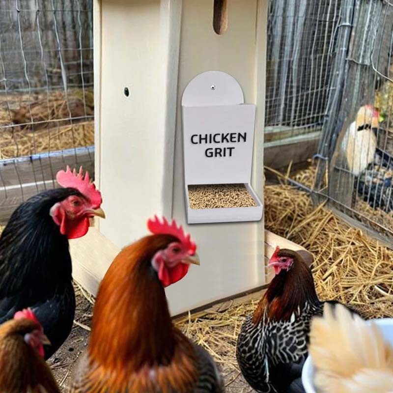 Chicken Poultry Feeder Chick Dispener Bird Hen Hangable Wind Proof Lid Legs 6kg