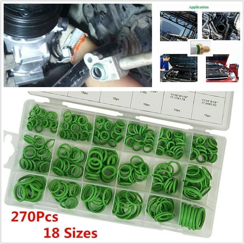 O-Ring Washer 270PCS High-temperature Resistant Rubber Automotive Seal-Set
