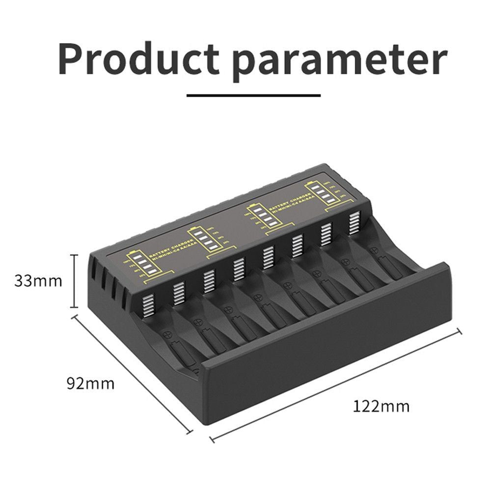 Slot Intelligent Battery Charger For AA AAA NI-CD NI-MH Rechargeable Batteries