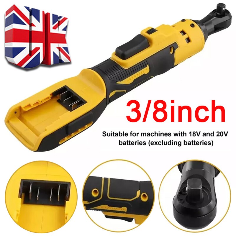 Electric Ratchet Wrench 220N.M Cordless Driver 3/8Inch Impact Removal screw UK