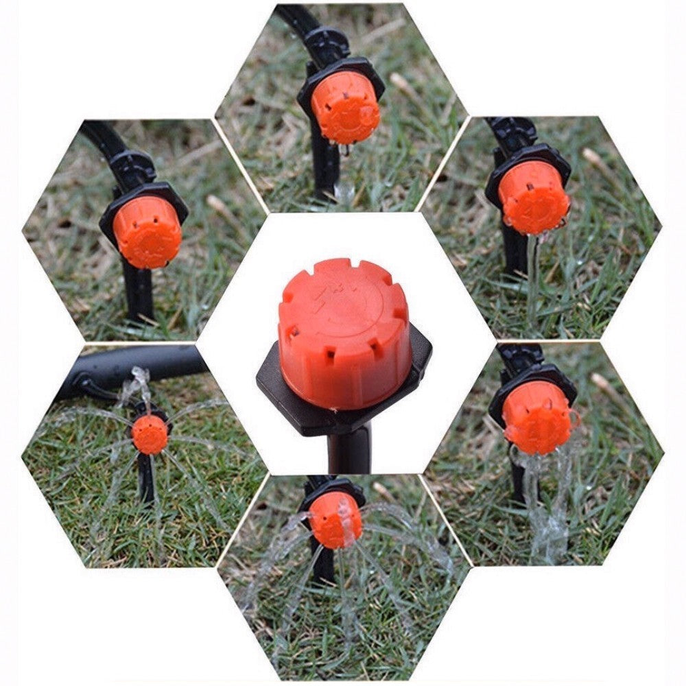 50M Drip Irrigation System Kit Garden Watering Hose Spray Nozzles
