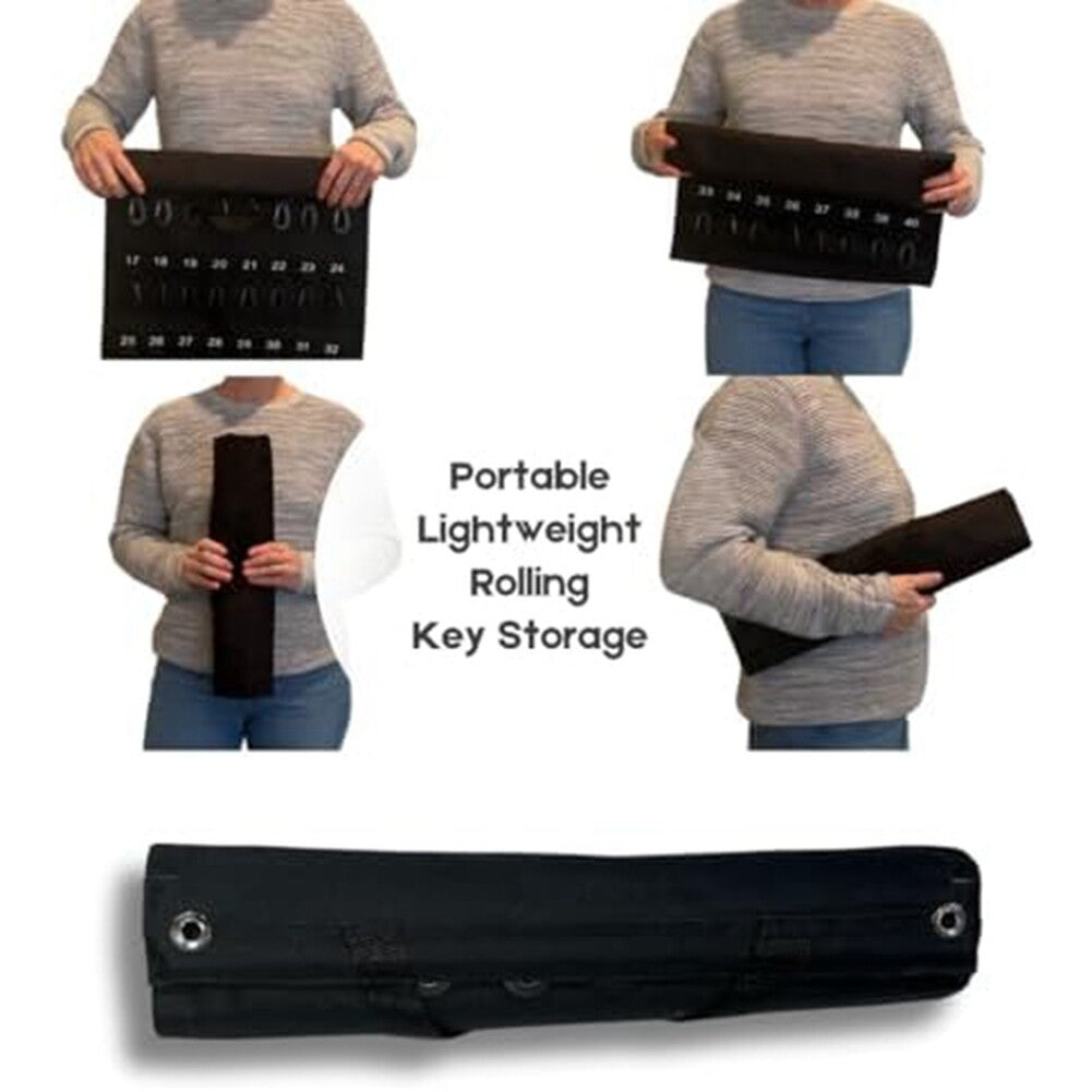 Versatile Roll- Key Storage Box, Weatherproof Portable Storage Box, Holds3046