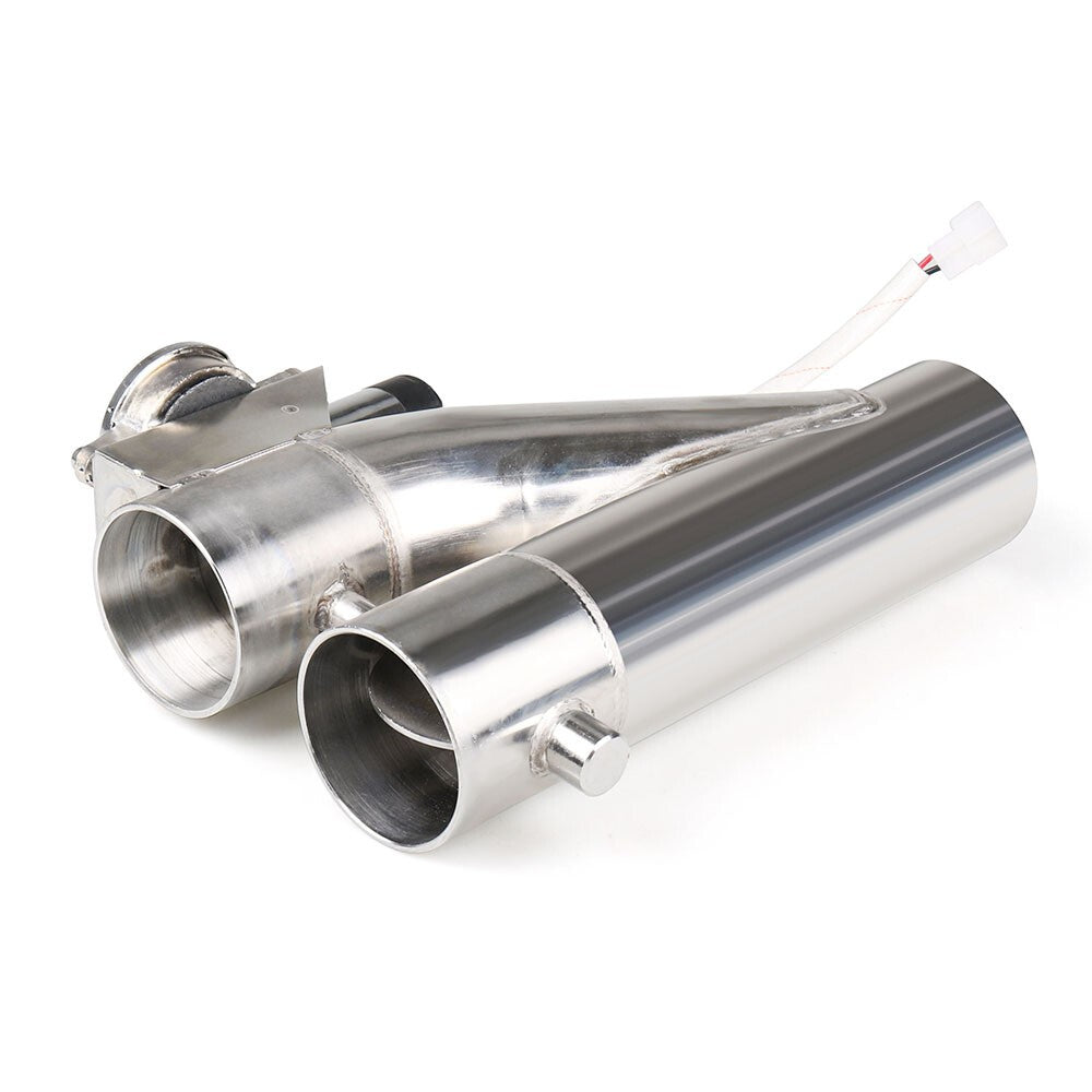 3 inch 76mm Control Pipe Dual Valve Electric Y Pipe with Remote Kit
