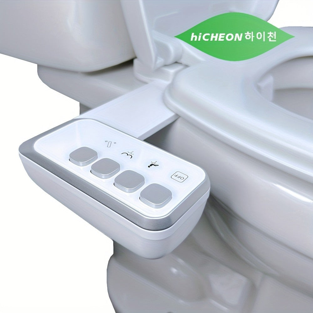 Bidet Toilet Seat Attachment Self Cleaning Dual Nozzle Bathroom Water Spray