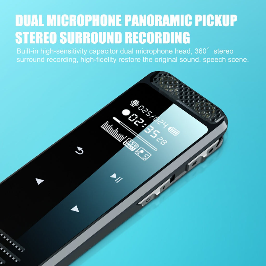 Portable Digital Voice Activated Dictaphone Audio Sound Recorder MP3 Player UK