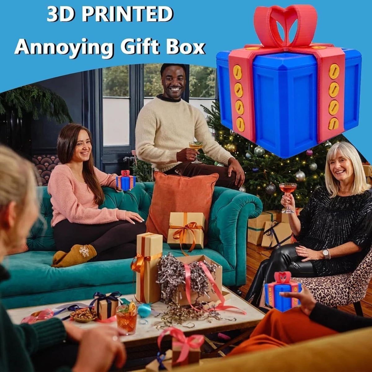 Fkn Box Fknbox with Fknfinger Annoying Gift Box with Screws HOT U