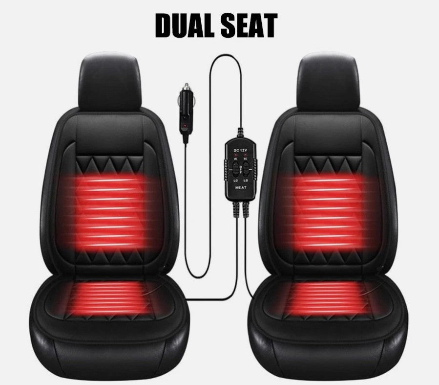 12V Car Seat Pad Cushion Cover Heating Heater Heated Cold Winter Warm Universal