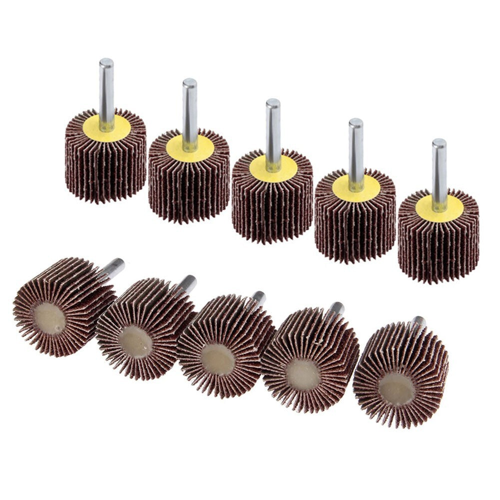 High Flexibility Flap Wheels for Polishing 30mm Diameter 80 Grit 10pcs