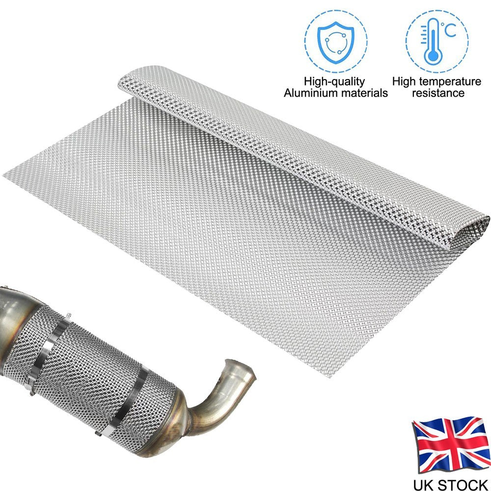 Motorsport Embossed Aluminium Heat Shield Material 40x100cm Sheet Rally