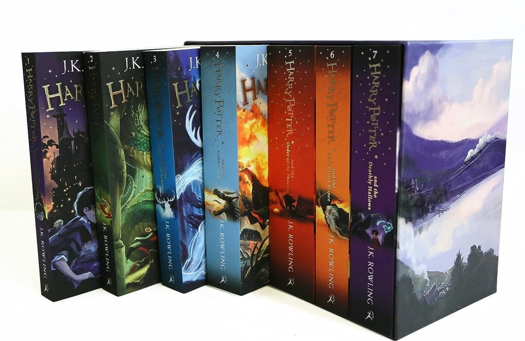 Harry Potter Complete Full 7 Books Childrens Box Set Collection by J K Rowling