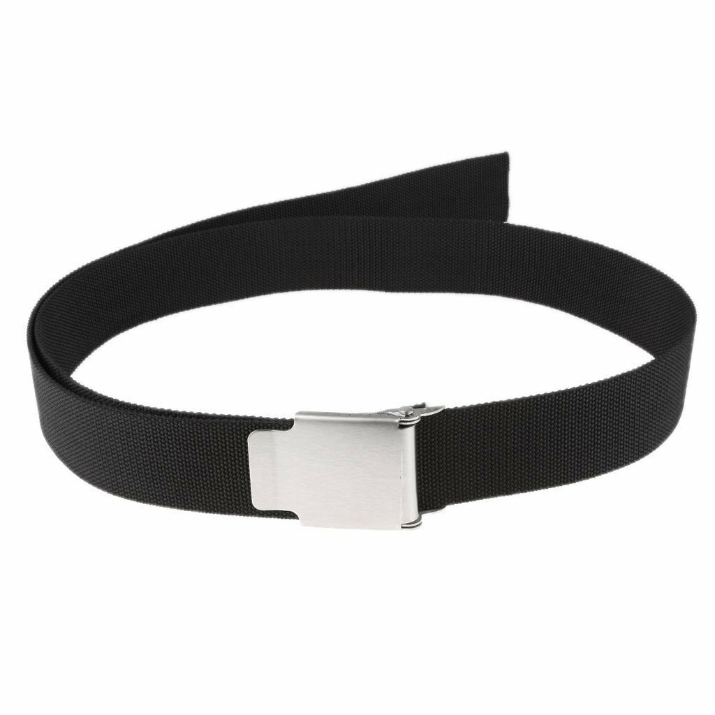 67" Long 2" Webbing Belt Durable Strong Nylon Scuba Diving Weight Belt Black