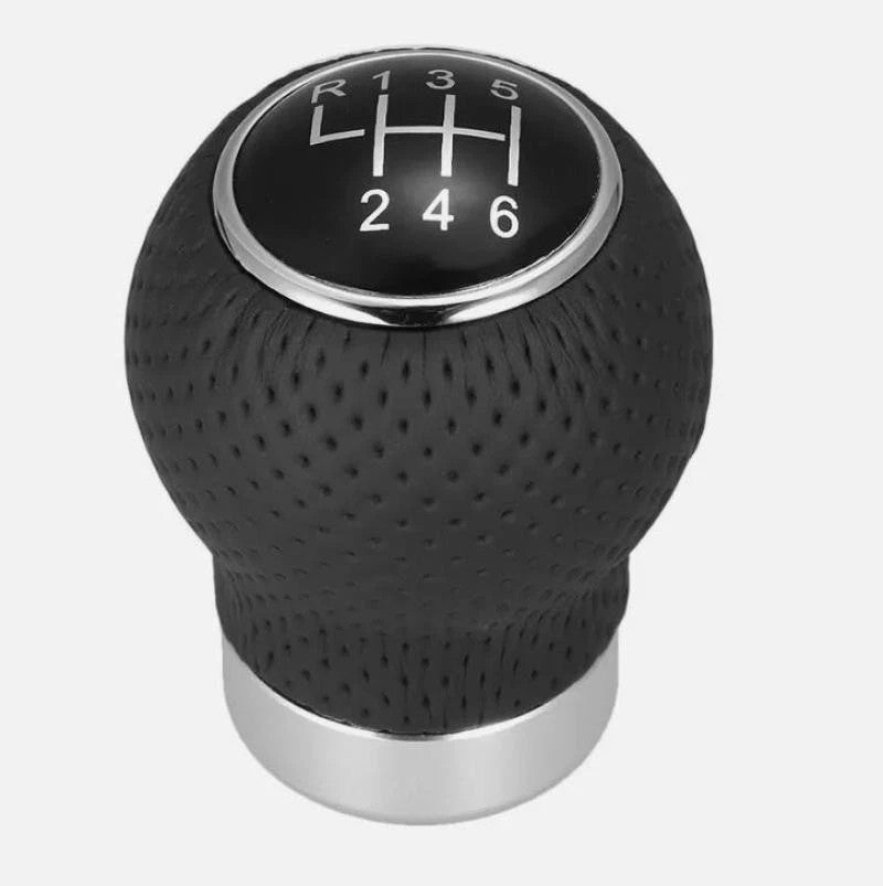 PU Leather Shift Knob Gear 6-Speed Manual Shifter Car Lever Stick BK 3 Adapt New