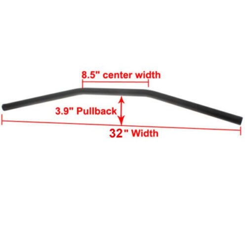 1 inch 25mm Motorcycle Handlebars Drag Bars Black For Harley Sportster Bobber