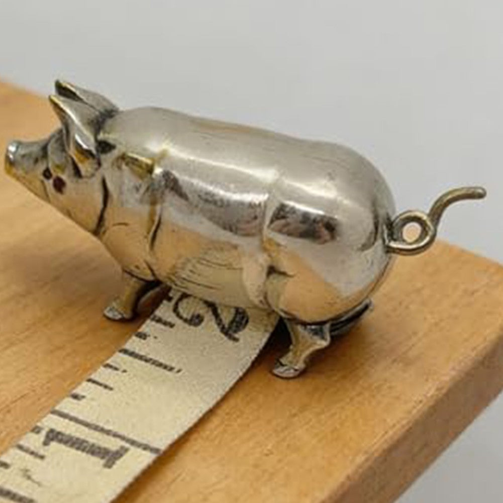 Sewing Quilting and Craft Projects Antique Style Pig For Mini Tape Measure