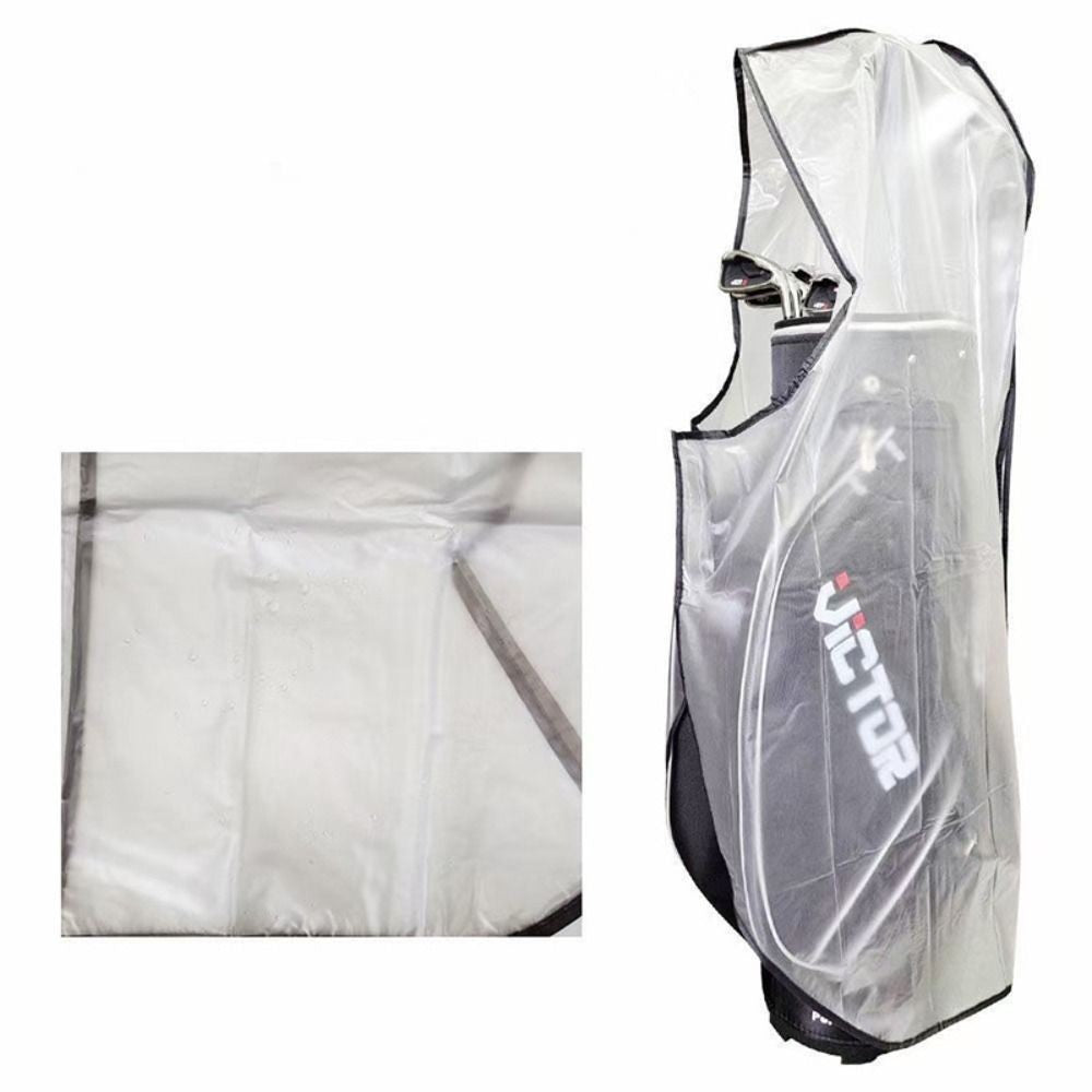 Golf Bag Rain Coat PVC Golf Bag Cover With Zipper Waterproof Golf Bags Shield