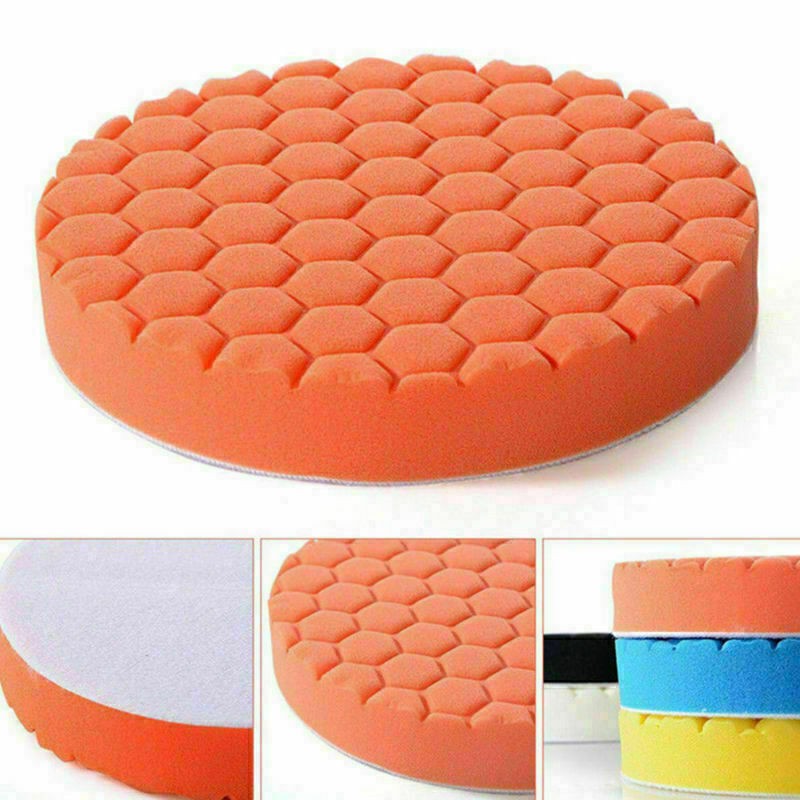 5PCS 7 Inch Polishing Buffing Pads Car Buffer Sponge Waxing Pad Set UK