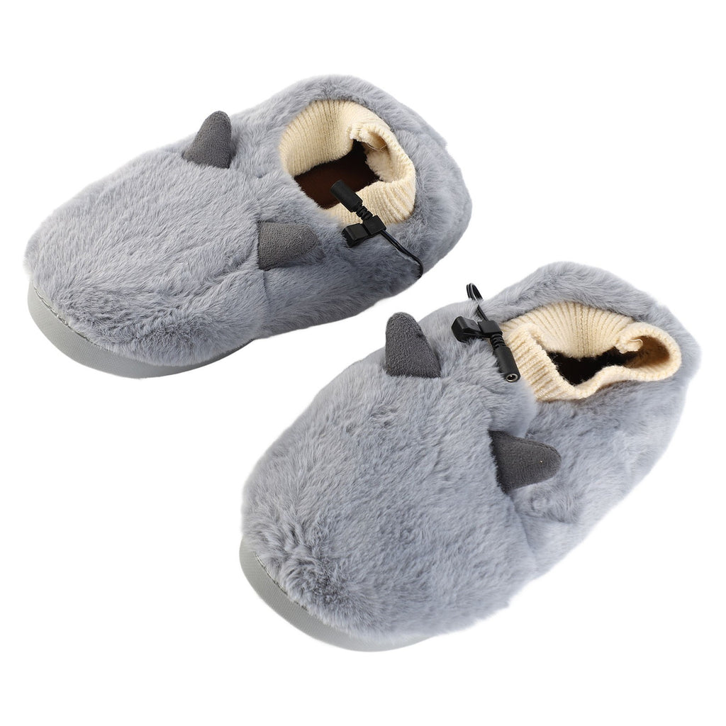 USB Heated Slippers Soft Winter Foot Warmer For Men