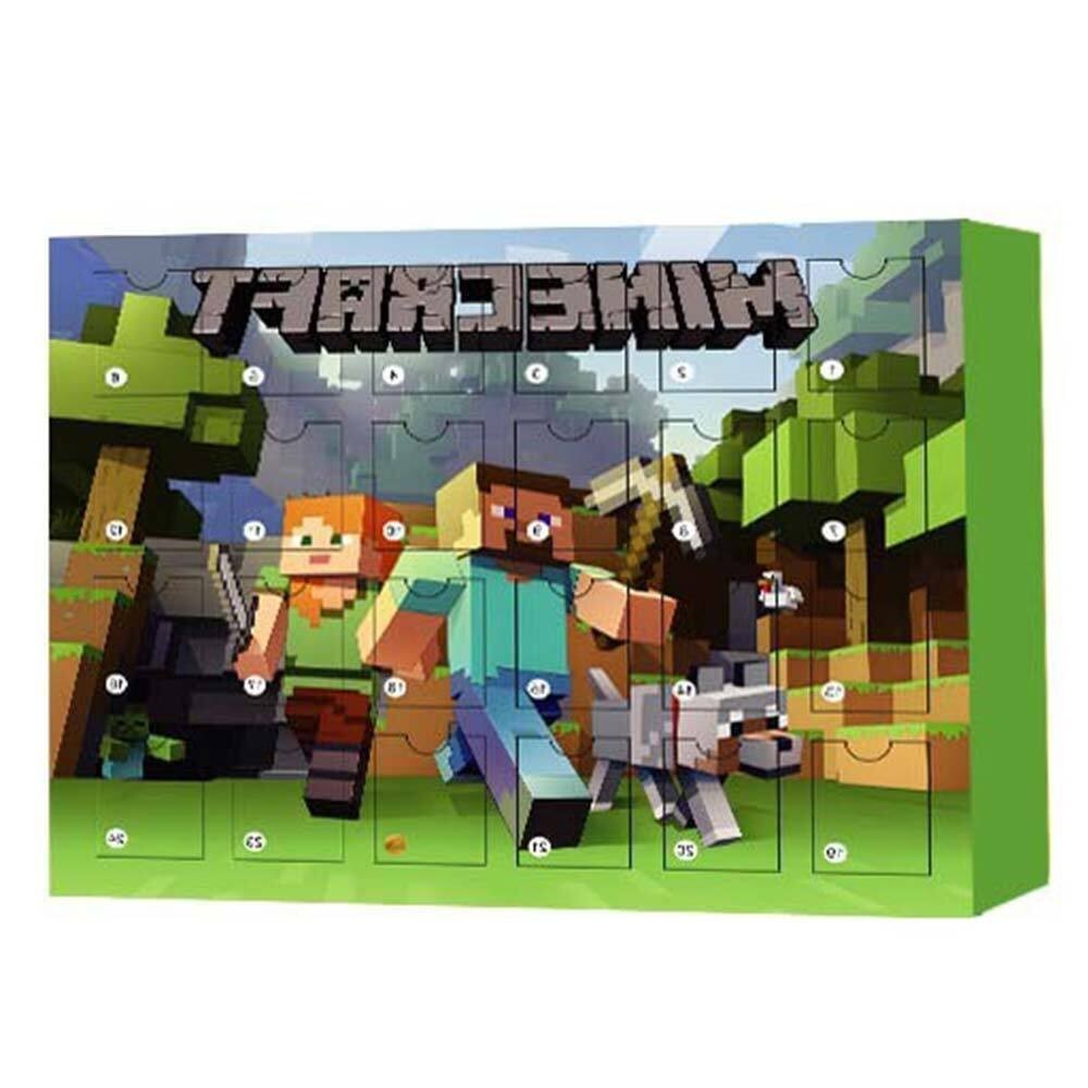 24 Days Christmas Countdown Minecraft Figure Advent Calendar 2024 Surprise Gifts