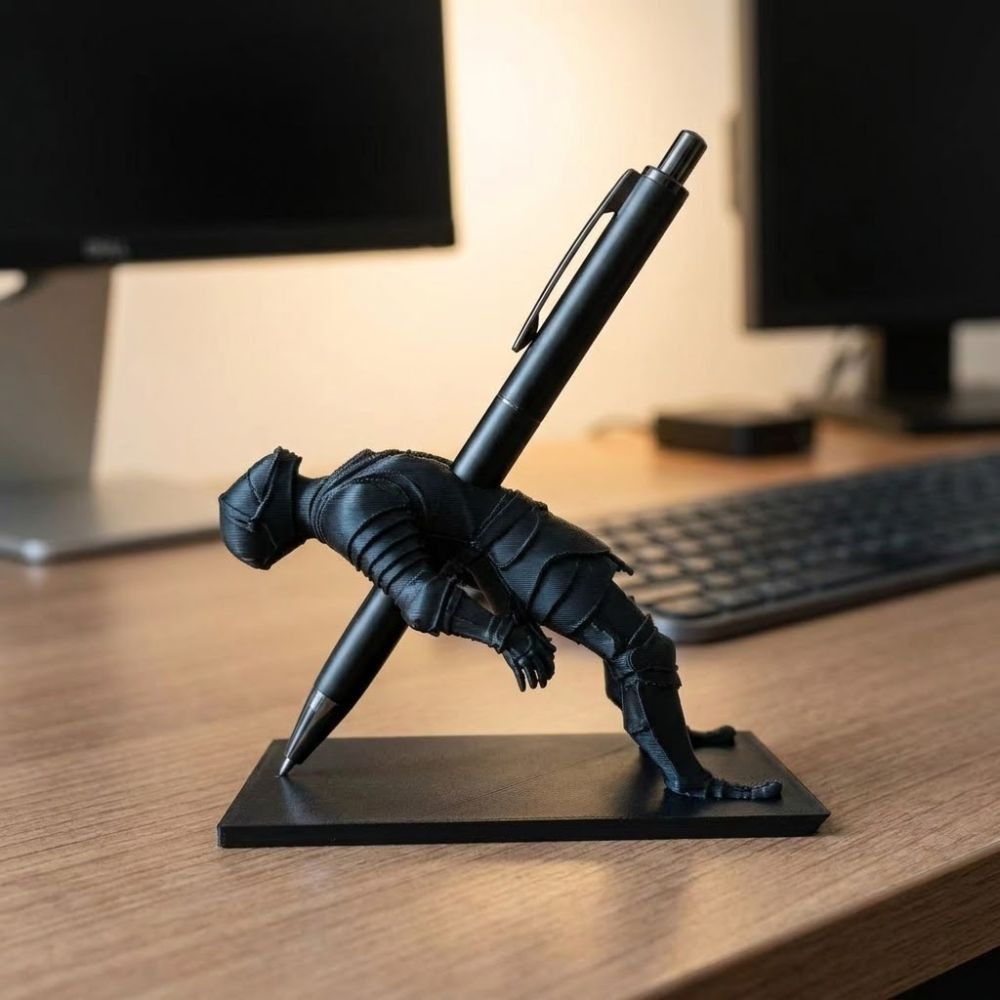 1pc Creative Pen Stand Knight Pen Holder Pencils Holder Warrior Desk Organizer