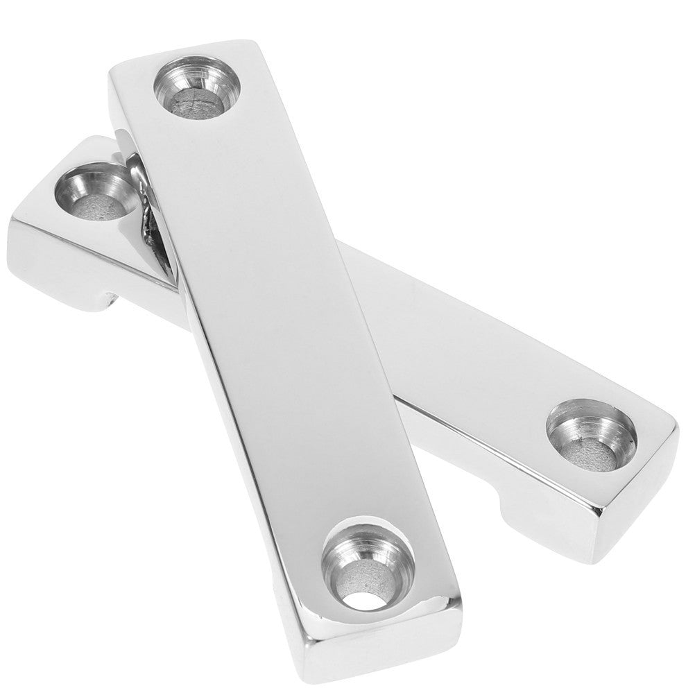 2pcs Stainless Steel Bimini Top Strap Pad Eye Kayak Deck Loops Webbing Footman