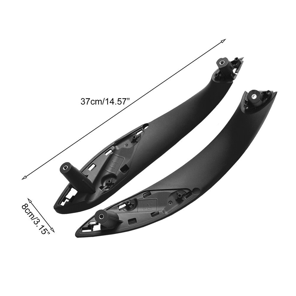 2x Front Left&Right Pull Handle Black Inner Trim Doors For BMW F30 F32 F80 12-17