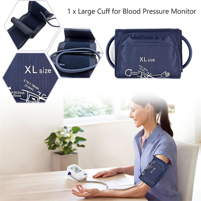 2X Extra Large Cuff for Arm Blood Pressure Monitor Replacement Cuff Size 22-52cm