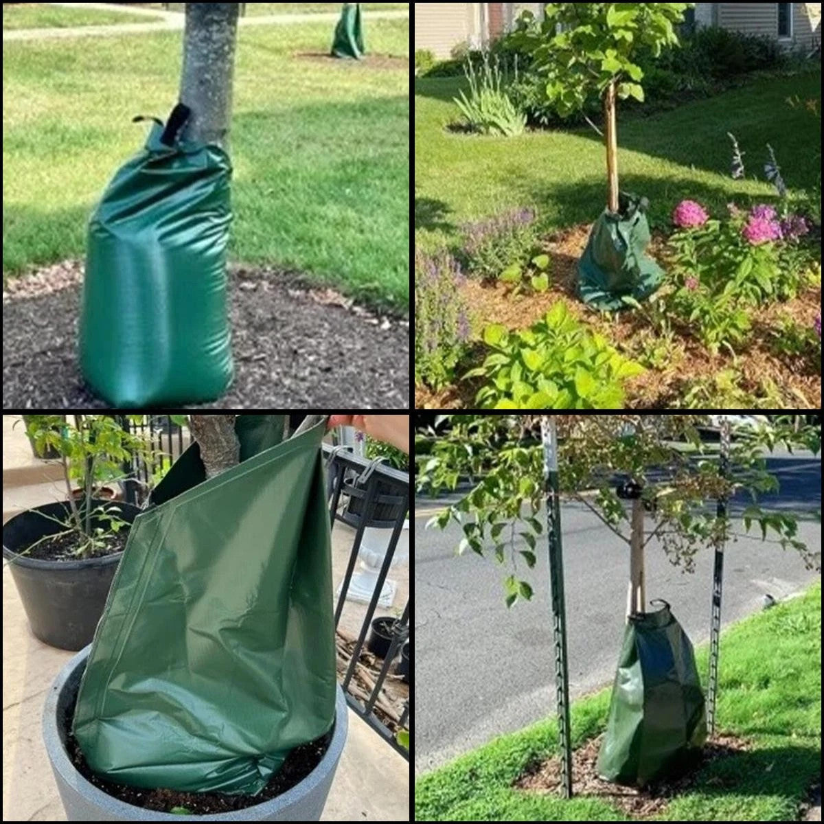 1X Tree Watering Bag 20 Gallons Slow Release Drip Irrigation Watering Tool PE