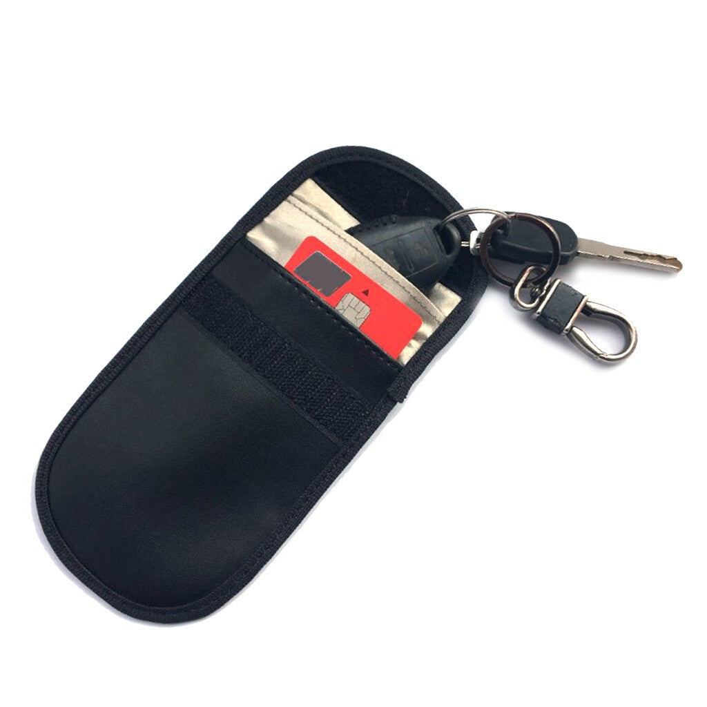 Keyless Entry Car Key Fob Signal Blocker Guard Protector Faraday Bag Pouch Black