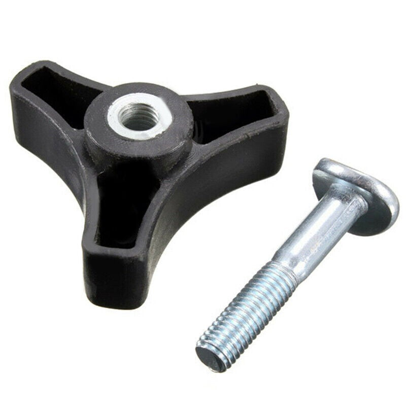 2X For Lawn Mower Machine Triangle Handle Knob Nut Screw Bolt Replacement Parts