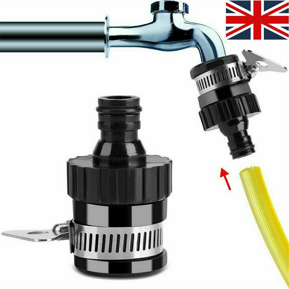 Universal Kitchen Mixer Tap To Garden Hose Pipe Connector Adapter Indoor Tool UK