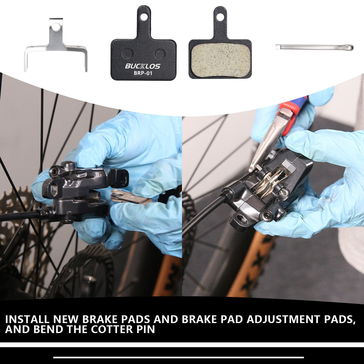 4 Pairs MTB Disc Brake Pads Mechanical/Hydraulic for Shimano Tektro HD-M740/730