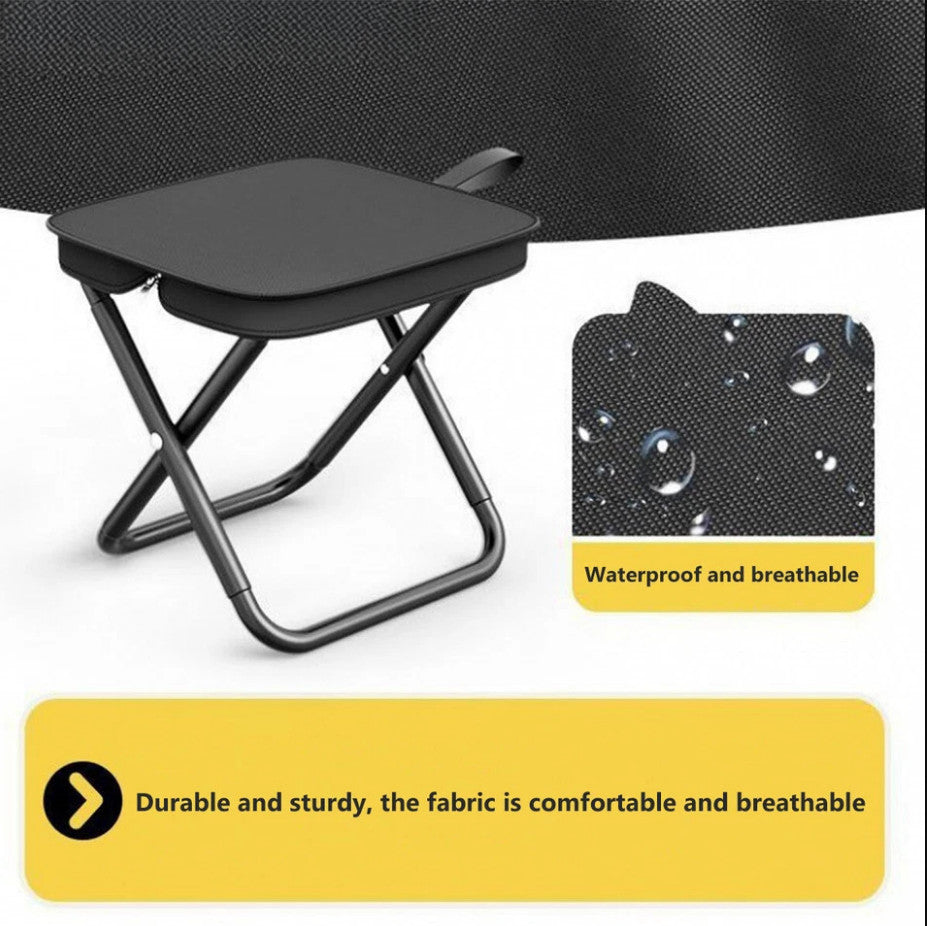 Folding Stool Portable Chair Steel Bracket for Outdoor Hiking Fishing Travel UK