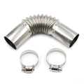 24mm Elbow Pipe Air Diesel Heater Exhaust Connector w/Clamps For Diesel Heater