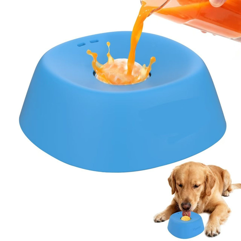 Pet Slow Feeding Lick Bowl Dog Entertainment Liquid Food Licking Play Ball Toy