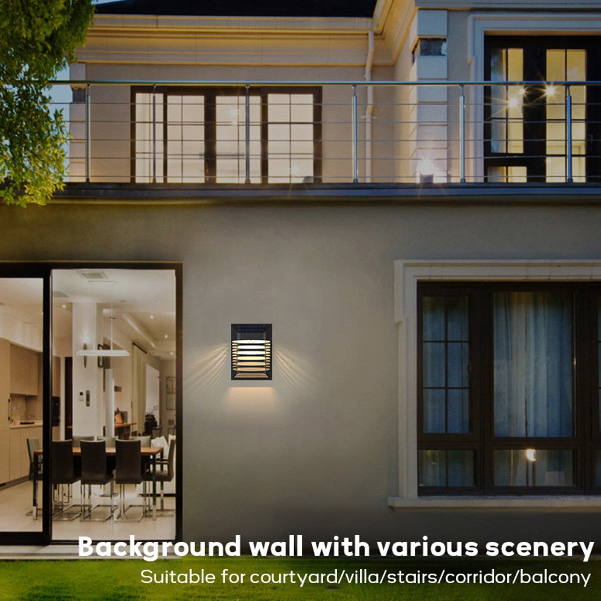 Solar Step Lights Outdoor Solar Fence Lights IP54 Waterproof Solar Deck