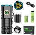 Powerful LED Flashlight Super Bright Torch Rechargeable Lamp Battery