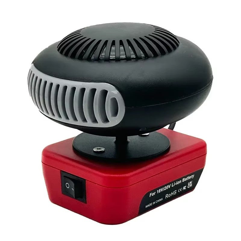 18V/20V Space Heater for DEWALT MILWAUKEE Battery with USB-A Ports（No Battery ）