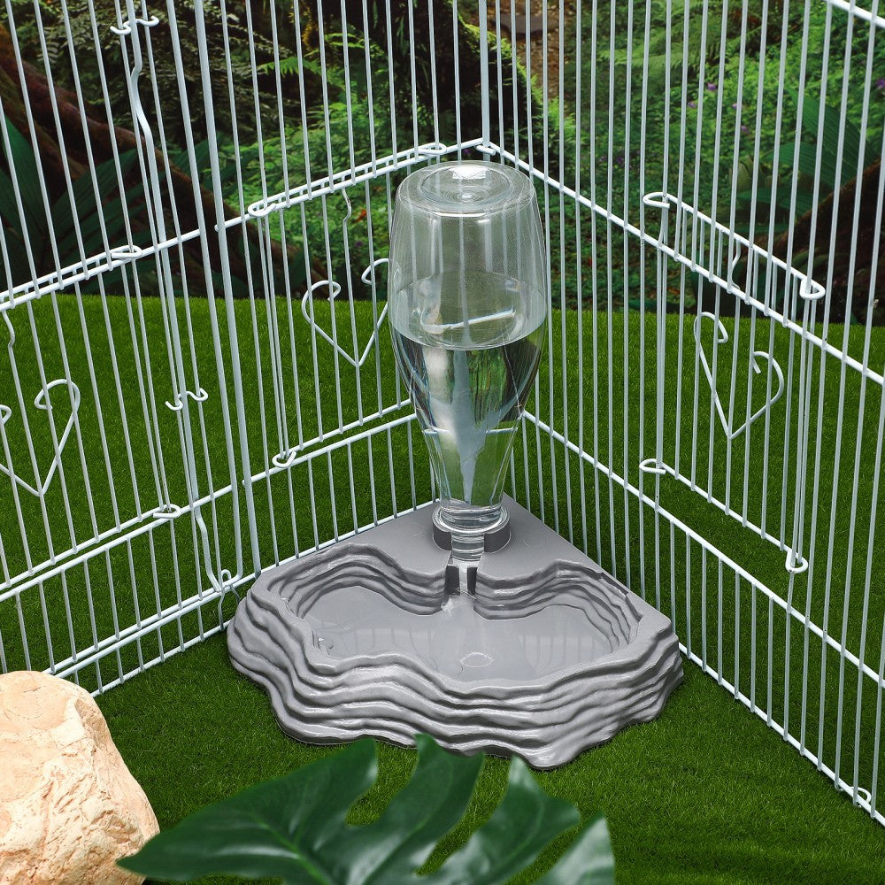 Tortoise Accessories Water Dish Reptile Drinker Terrarium Accessory Dripper