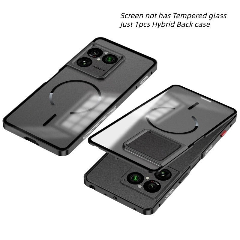 Hybrid Magnetic Metal Bumper Clear Matte Back Case For Sony Xperia 1 VIII 2026