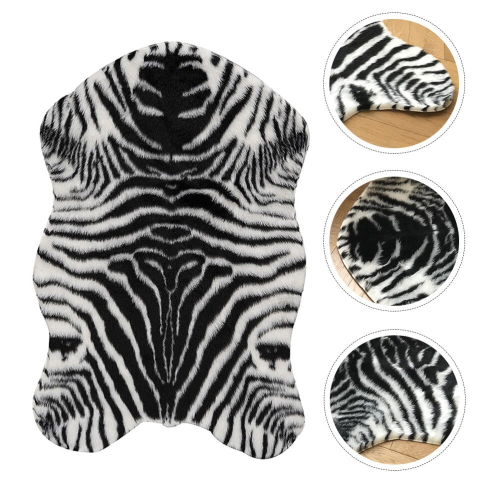 Zebra Floor Rug Animals Bath Mat Bedroom Ground Mat