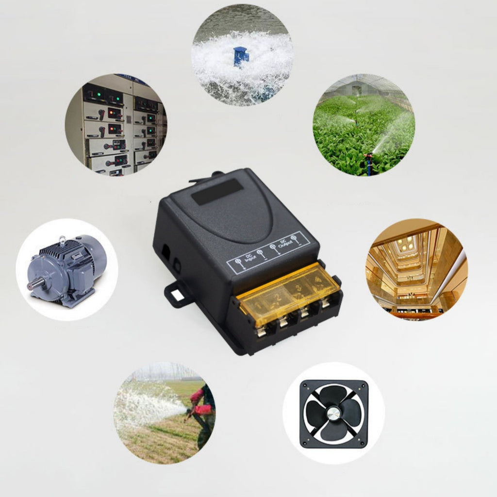 433MHz Wireless Remote Control Switch DC 12V 24V 48V 72V 30A 1Ch Relay Receiver