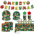 106Pcs Christmas Grinch Party Decorations Christmas Birthday Tableware Plates
