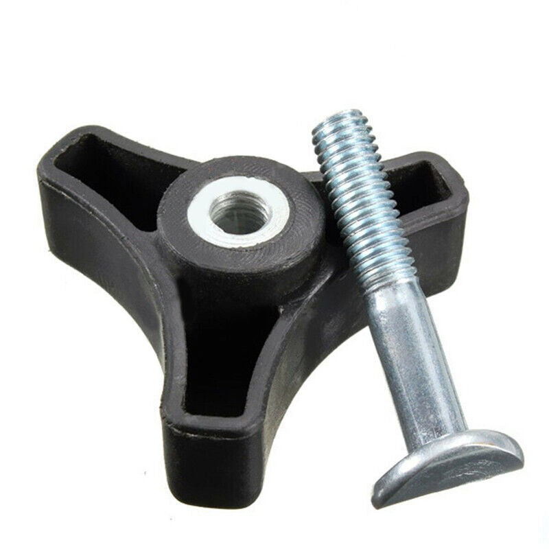 2X For Lawn Mower Machine Triangle Handle Knob Nut Screw Bolt Replacement Parts