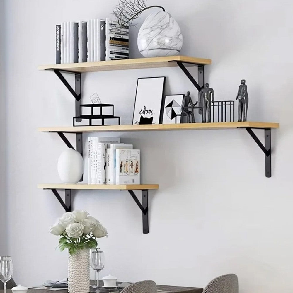 10Pack Heavy Duty Stainless steel L Shaped Wall Mounted Shelf Brackets Support
