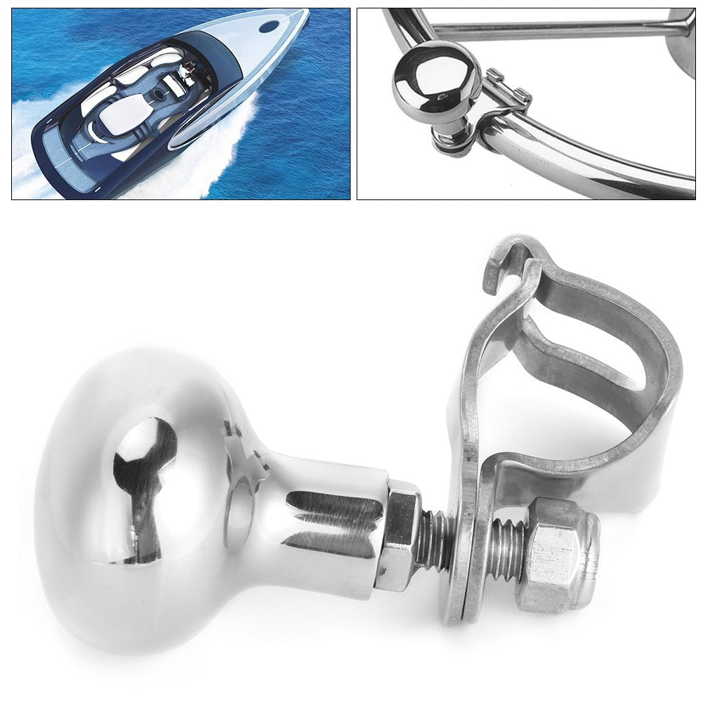 304 Stainless Steel Steering Wheel Knob Auxiliary Boosters Ball Handle Boat