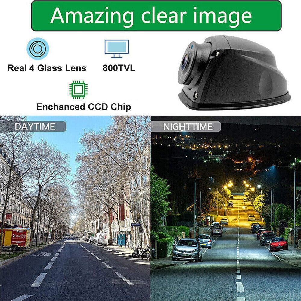 4PIN Forward/Side View Camera CCD IR LEDs Night Waterproof 9-24v Truck Caravan