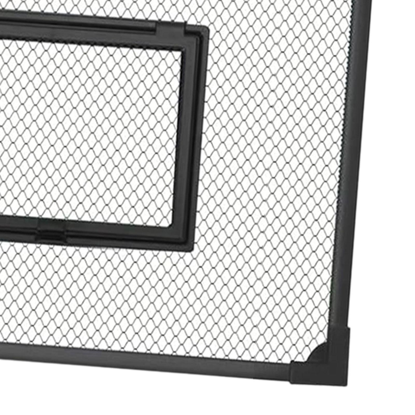 Fish Tank Lid Self Assembly Anti Jump Net Cover Magnetic Black Aquarium Hood