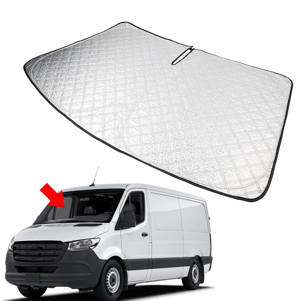 Car Foldable Windshield Sun Shade Visor Custom For Mercedes Benz Sprinter 07-25