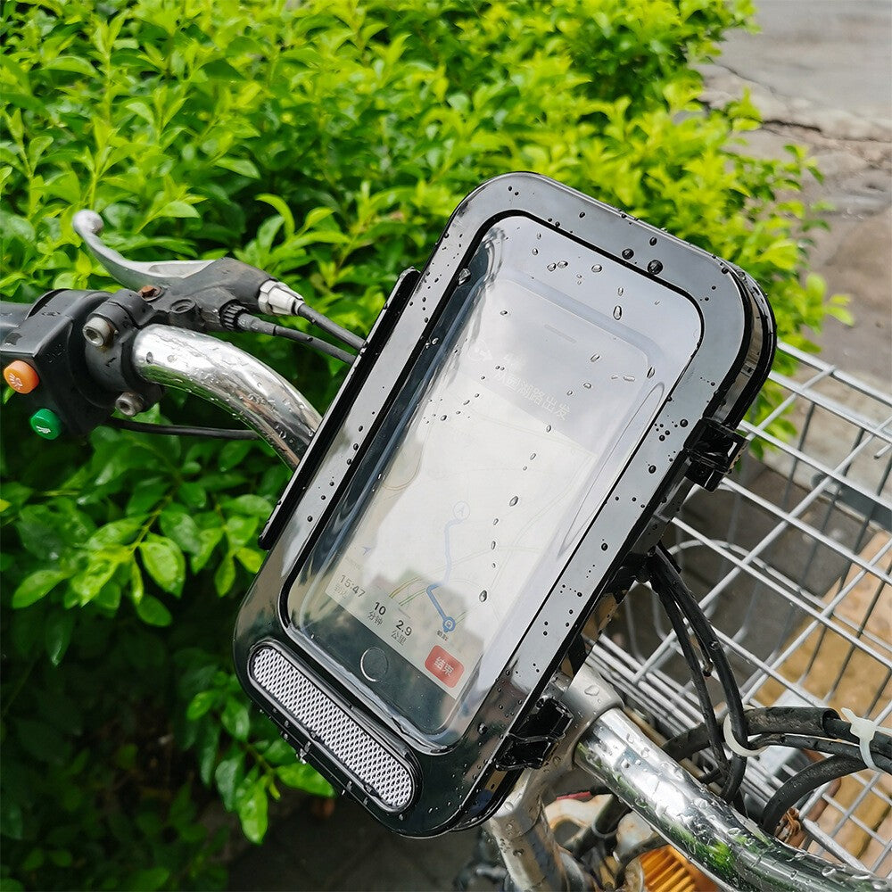 360° Motorcycle Bicycle Waterproof Case Mount Holder Cover For Mobile Phones