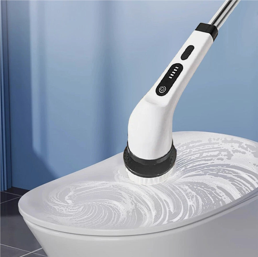 Bathroom Cordless Rotating Cleaning Brush 9IN1 Electric Spin Scrubber